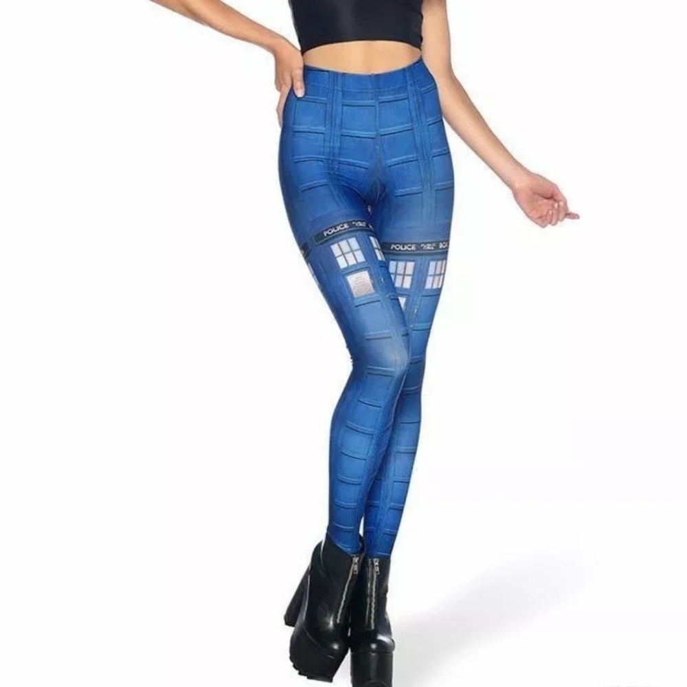 Blackmilk TARDIS Leggings